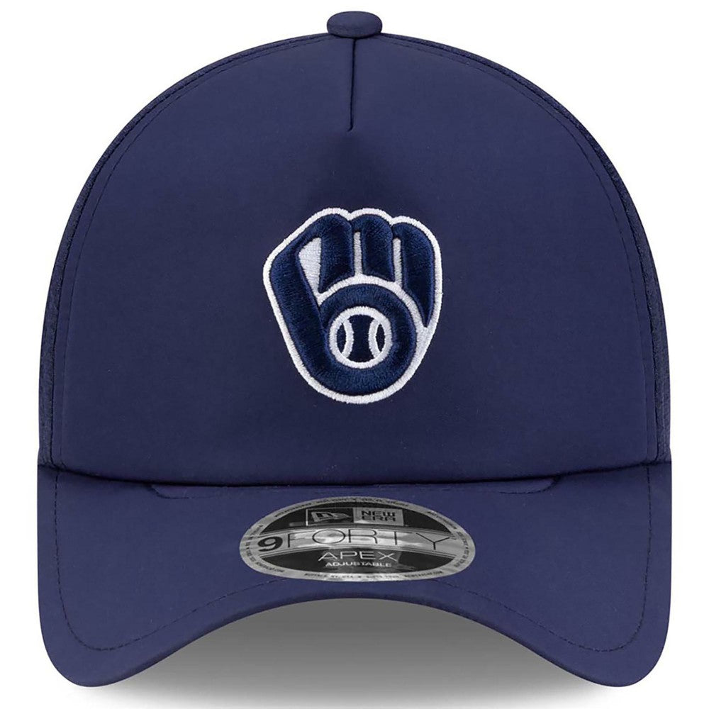 Milwaukee Brewers New Era 2026 Batting Practice Apex 9FORTY Adjustable Trucker Hat Discount