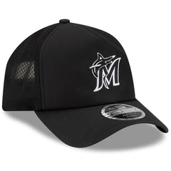 Miami Marlins New Era 2026 Batting Practice Apex 9FORTY Adjustable Trucker Hat Near Me