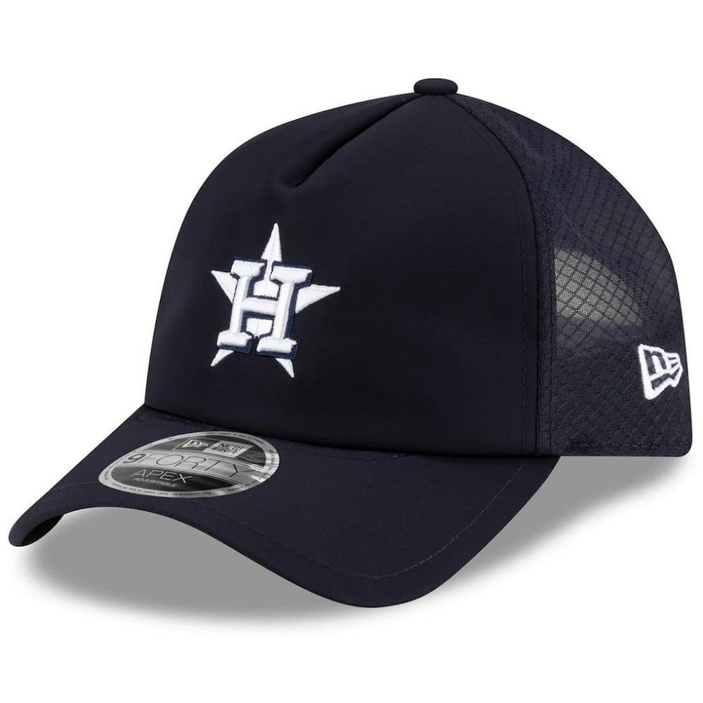 Houston Astros New Era 2026 Batting Practice Apex 9FORTY Adjustable Trucker Hat Near Me
