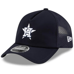 Houston Astros New Era 2026 Batting Practice Apex 9FORTY Adjustable Trucker Hat Near Me