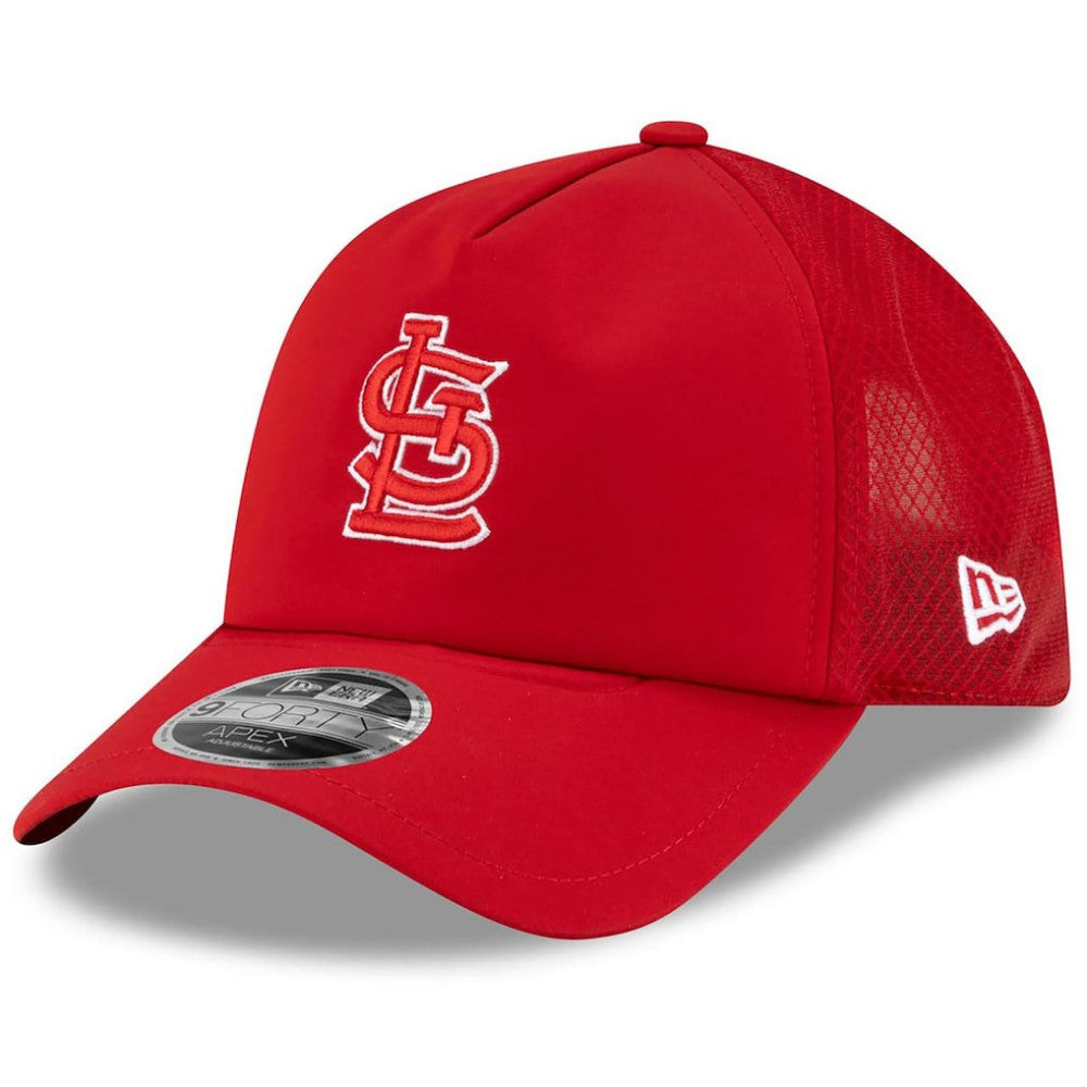 St. Louis Cardinals New Era 2026 Batting Practice Apex 9FORTY Adjustable Trucker Hat Near Me
