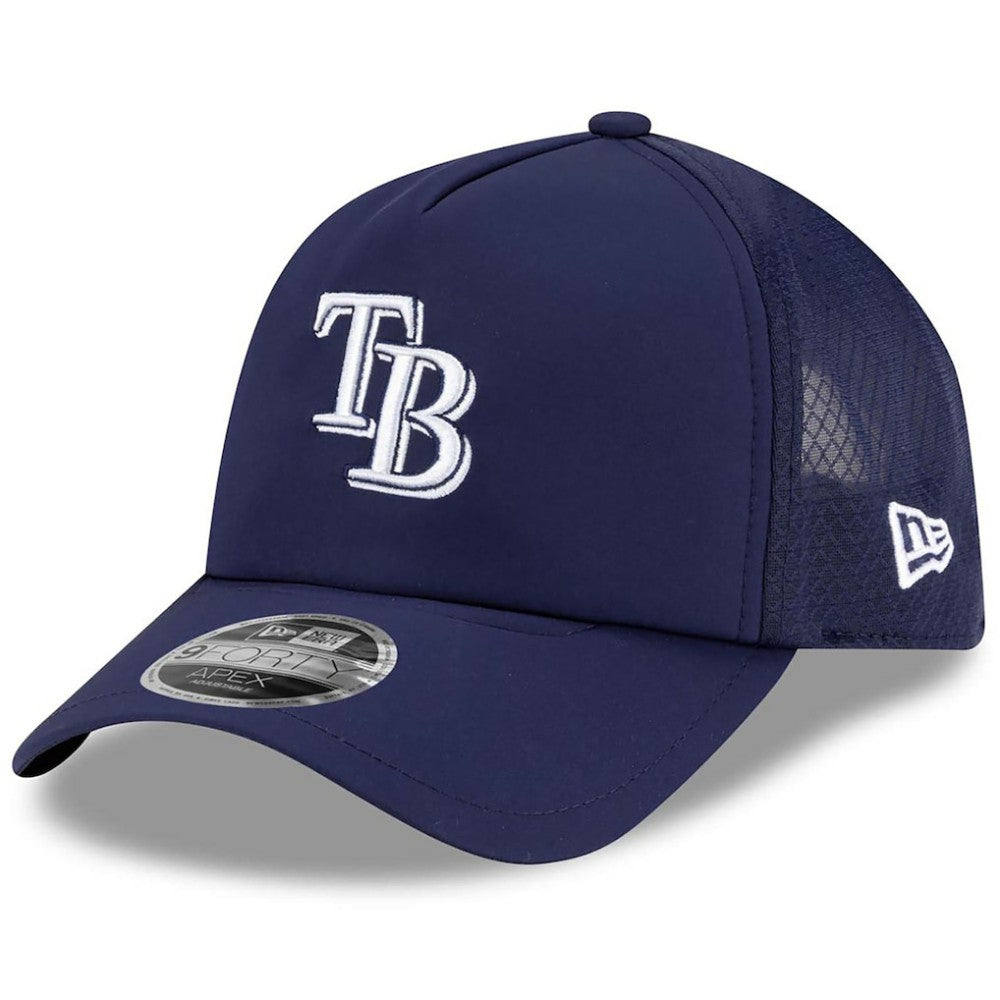 Tampa Bay Rays New Era 2026 Batting Practice Apex 9FORTY Adjustable Trucker Hat Sale