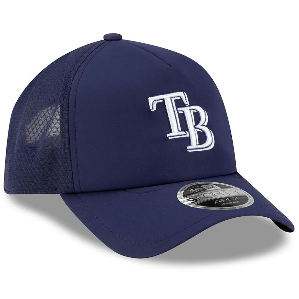 Tampa Bay Rays New Era 2026 Batting Practice Apex 9FORTY Adjustable Trucker Hat Sale