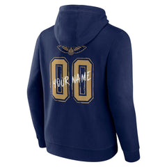 New Orleans Pelicans Hustle Custom Pullover Hoodie Navy
