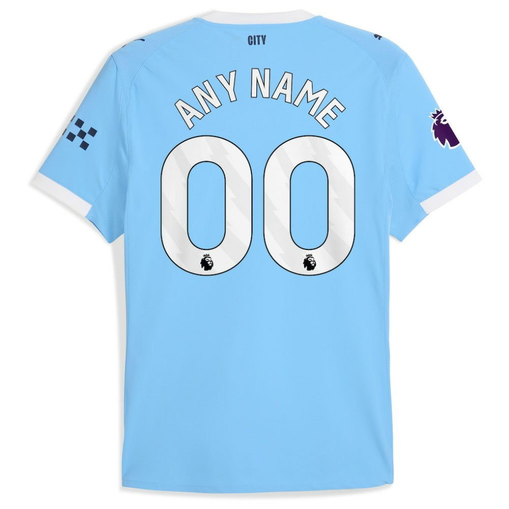 Puma - Manchester City 2025/26 Home Custom Jersey - Sky Blue