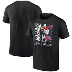 Lane Hutson Montreal Canadiens 2025 Calder Memorial Trophy Winner T-Shirt - Black | NHL near me