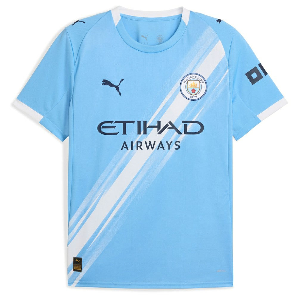 Puma - Manchester City 2025/26 Home Replica Custom Jersey - Sky Blue
