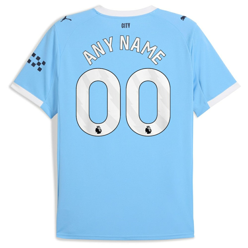 Puma - Manchester City 2025/26 Home Replica Custom Jersey - Sky Blue