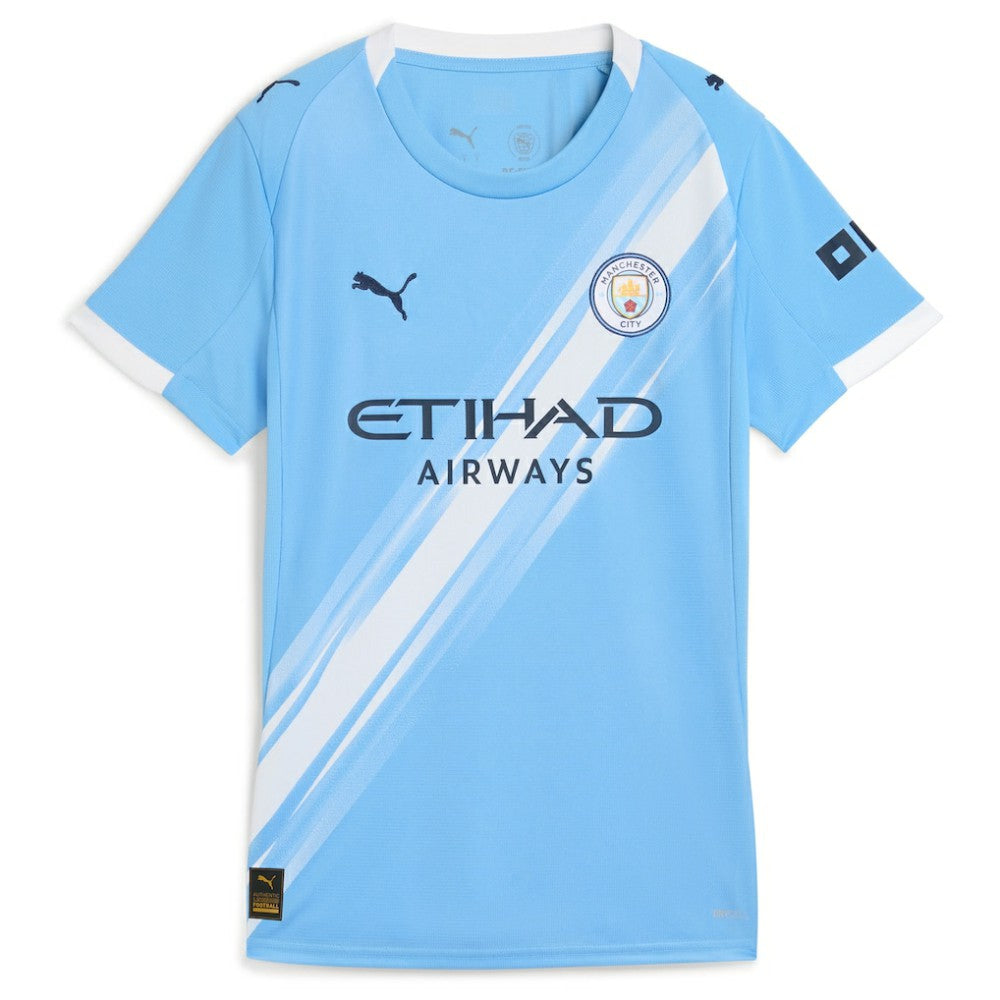Puma - Manchester City Women's 2025/26 Home Replica Custom Jersey - Sky Blue