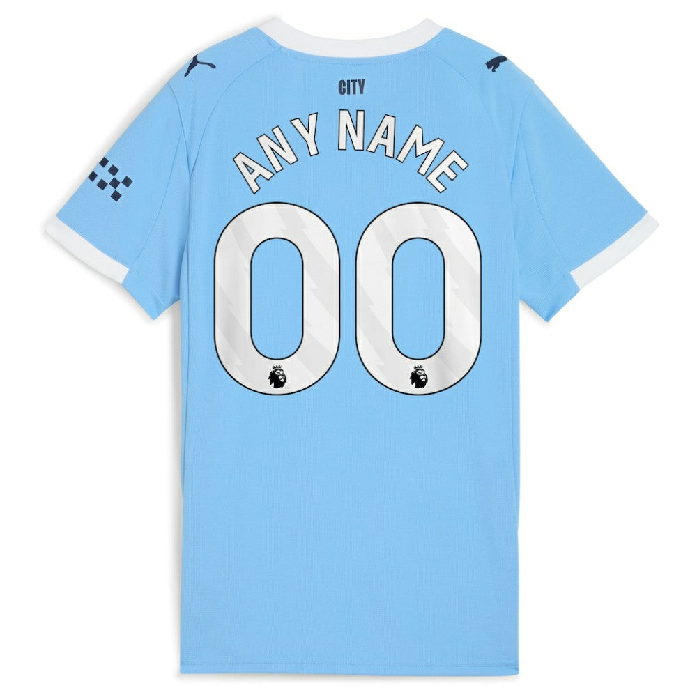 Puma - Manchester City Women's 2025/26 Home Replica Custom Jersey - Sky Blue