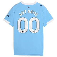 Puma - Manchester City Youth 2025/26 Home Replica Custom Jersey - Sky Blue