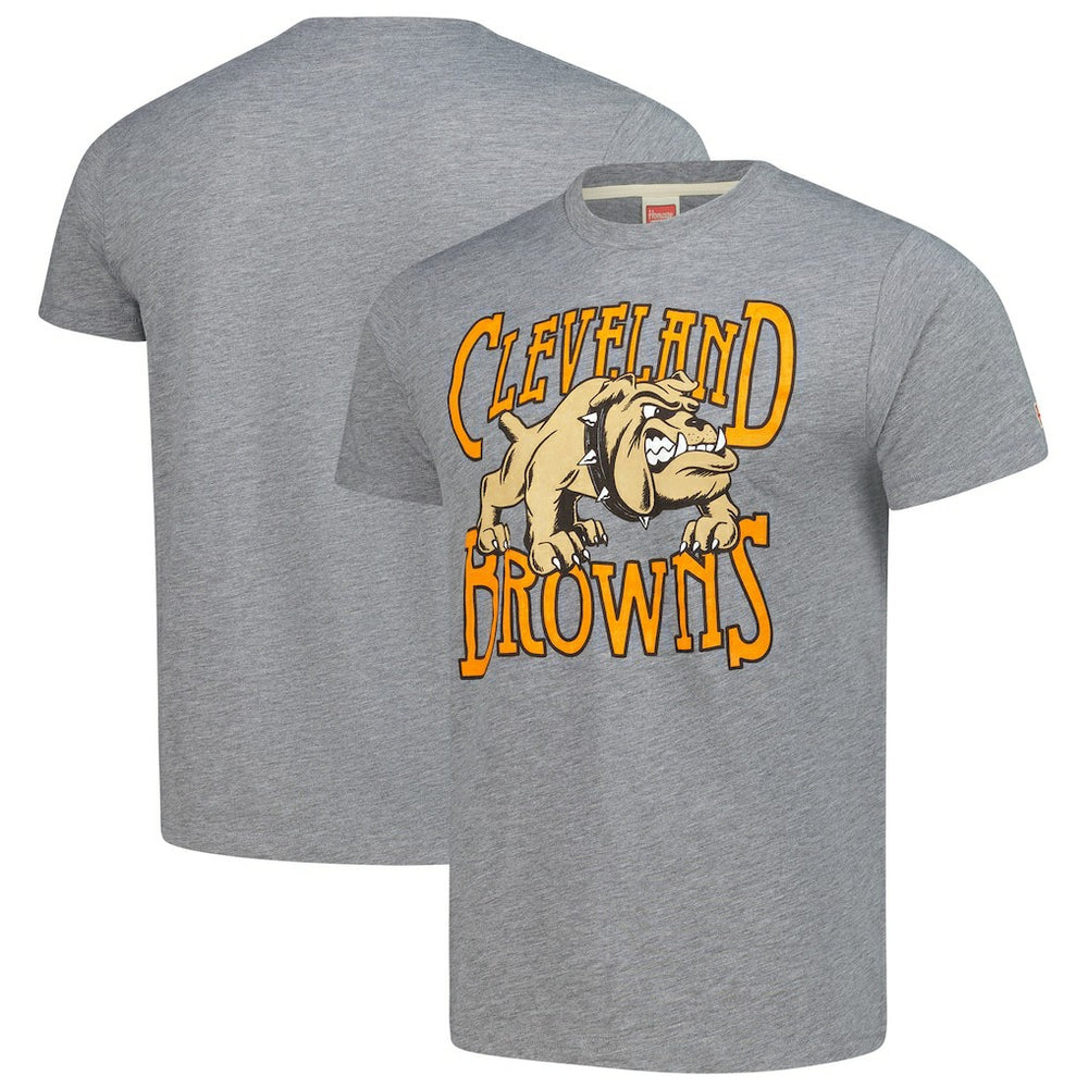 Cleveland Browns Homage Unisex Tri-Blend Dawg Pound XL Bone Collar T-Shirt - Gray - NFL