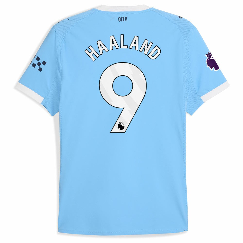 Puma - Erling Haaland Manchester City 2025/26 Home Player Jersey - Sky Blue
