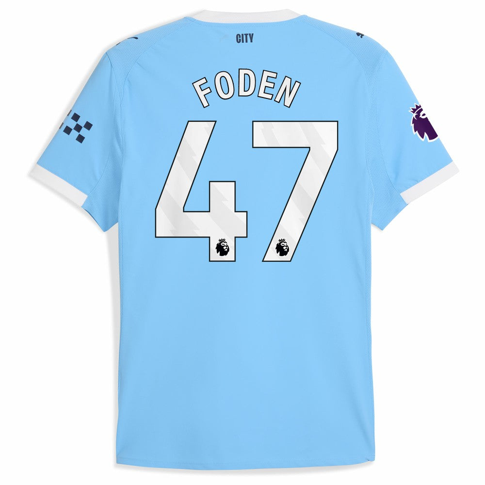 Puma - Phil Foden Manchester City 2025/26 Home Player Jersey - Sky Blue