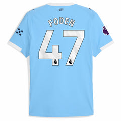 Puma - Phil Foden Manchester City 2025/26 Home Player Jersey - Sky Blue
