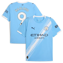 Puma - Erling Haaland Manchester City 2025/26 Home Replica Player Jersey - Sky Blue
