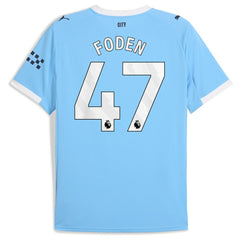 Puma - Phil Foden Manchester City 2025/26 Home Replica Player Jersey - Sky Blue
