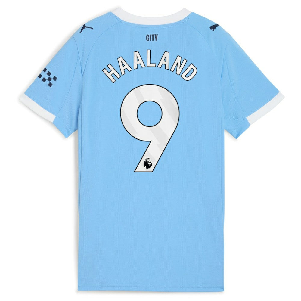 Puma - Erling Haaland Manchester City Women's 2025/26 Home Replica Player Jersey - Sky Blue