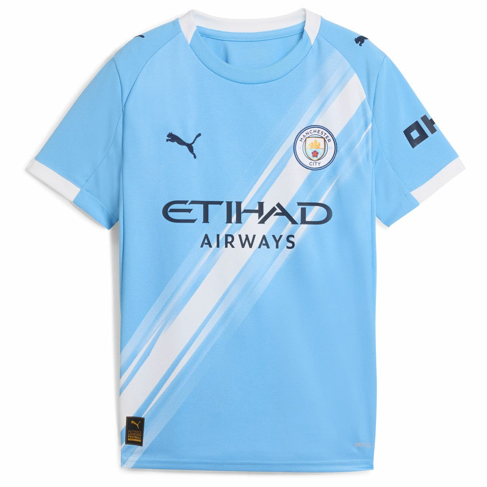 Puma - Erling Haaland Manchester City Youth 2025/26 Home Replica Player Jersey - Sky Blue