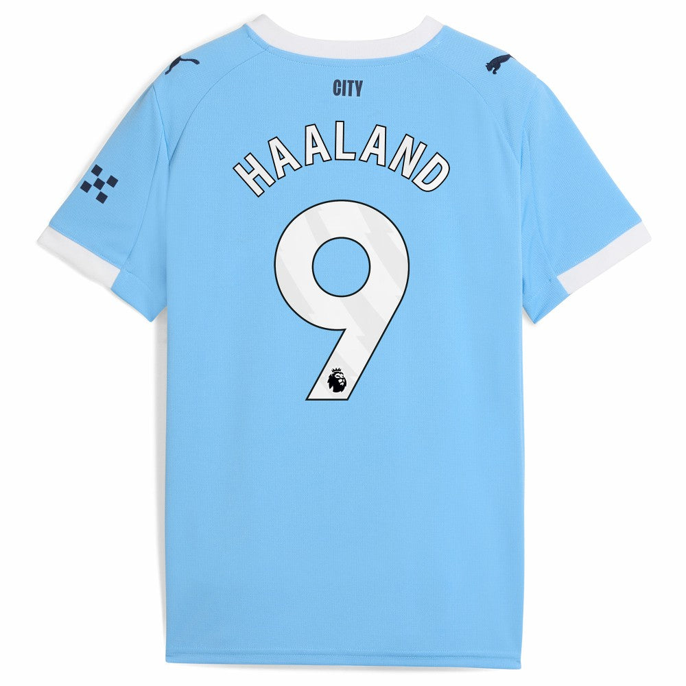 Puma - Erling Haaland Manchester City Youth 2025/26 Home Replica Player Jersey - Sky Blue