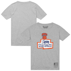 Mitchell & Ness New York Knicks I Love This Team T-Shirt Heather Gray
