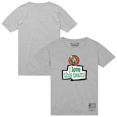 Mitchell & Ness Boston Celtics I Love This Team T-Shirt Heather Gray