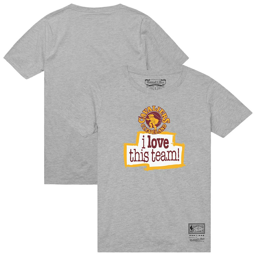 Mitchell & Ness Cleveland Cavaliers I Love This Team T-Shirt Heather Gray