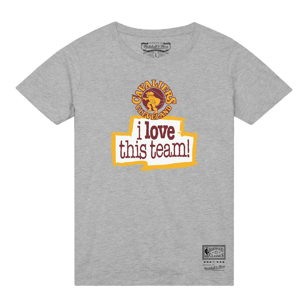 Mitchell & Ness Cleveland Cavaliers I Love This Team T-Shirt Heather Gray