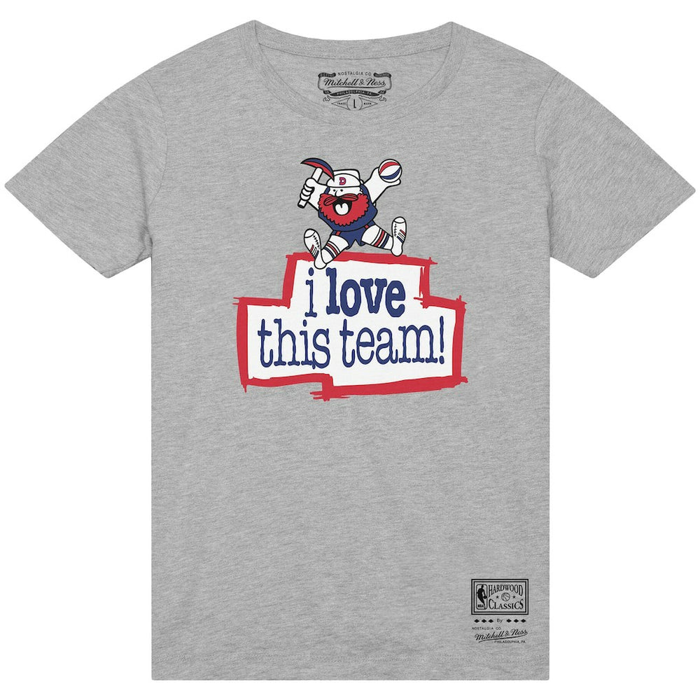 Mitchell & Ness Denver Nuggets I Love This Team T-Shirt Heather Gray
