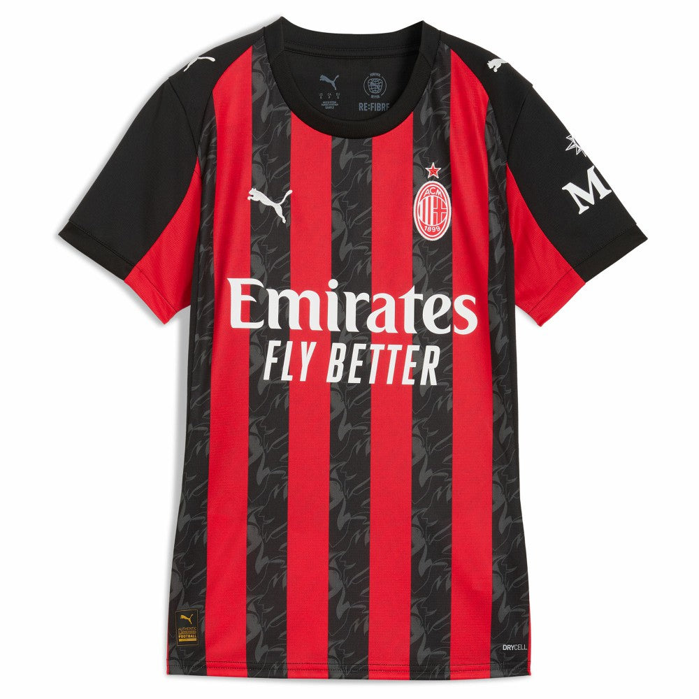 Puma - Christian Pulisic AC Milan Women's 2025/26 Home Replica Player Jersey - Red
