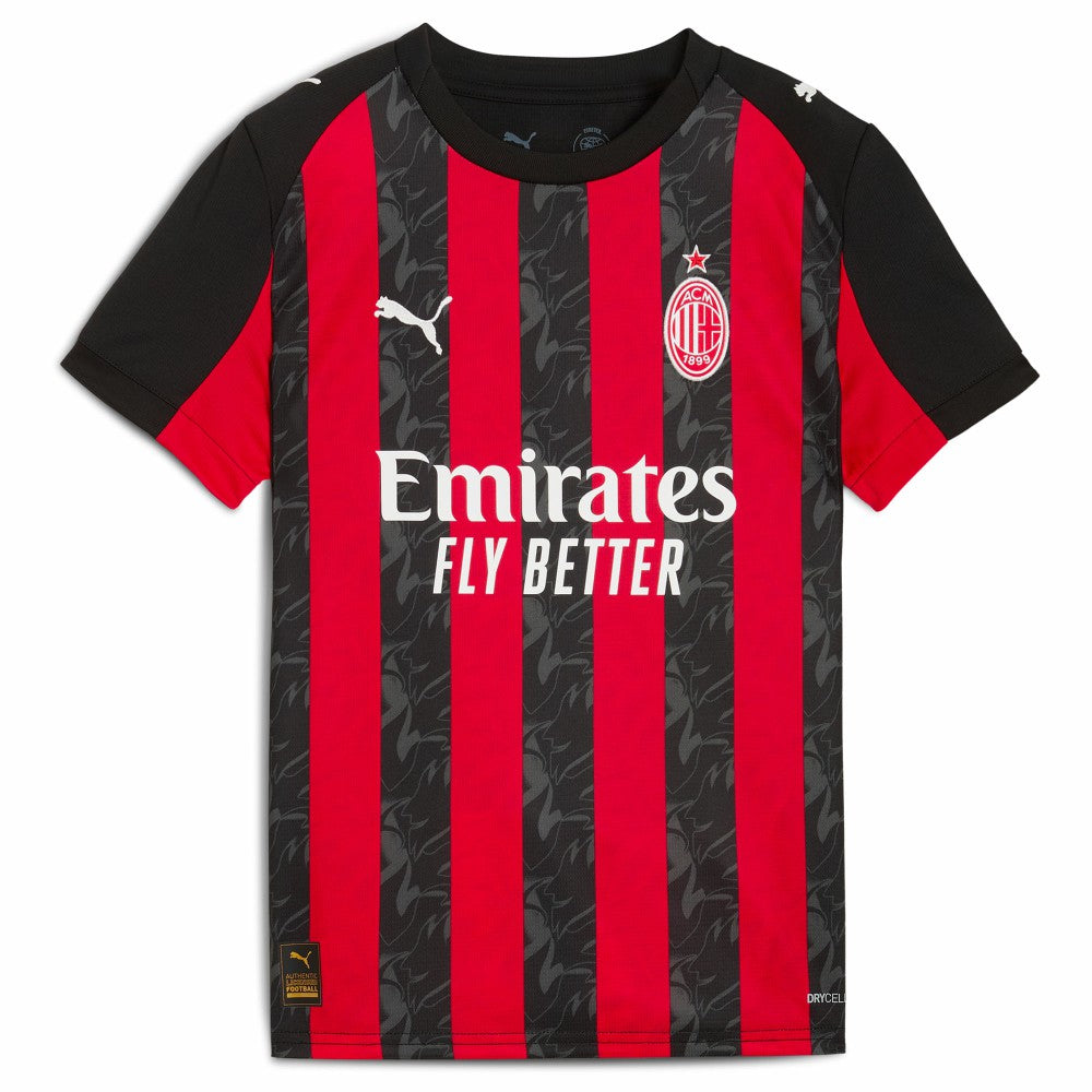 Puma - Christian Pulisic AC Milan Youth 2025/26 Home Replica Player Jersey - Red