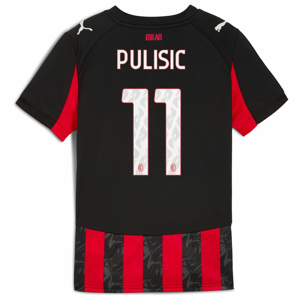 Puma - Christian Pulisic AC Milan Youth 2025/26 Home Replica Player Jersey - Red