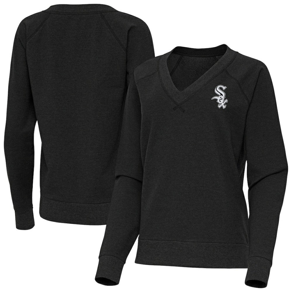 Chicago White Sox Antigua Women's Varsity Tri-Blend V-Neck Long Sleeve T-Shirt Online