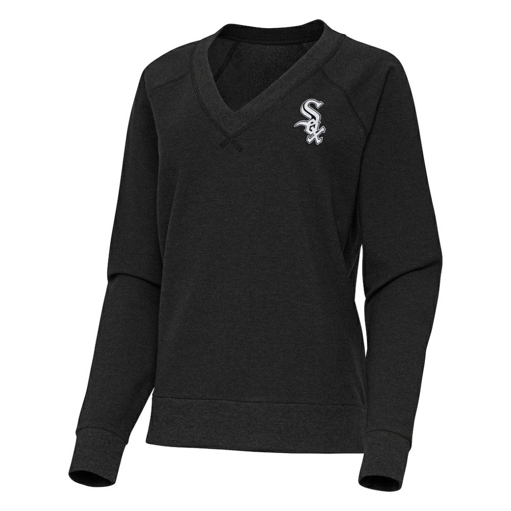 Chicago White Sox Antigua Women's Varsity Tri-Blend V-Neck Long Sleeve T-Shirt Online