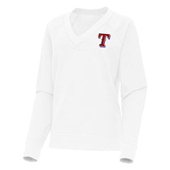 Texas Rangers Antigua Women's Varsity Tri-Blend V-Neck Long Sleeve T-Shirt Online