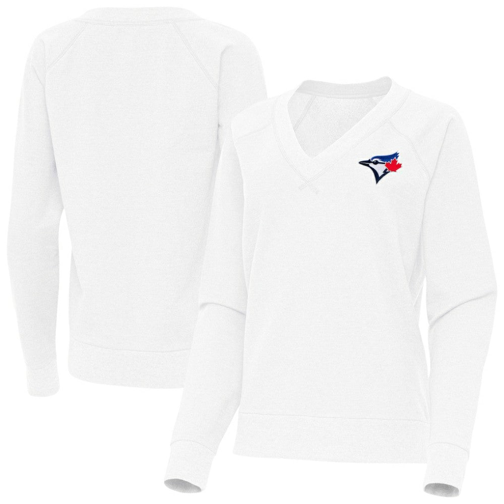 Toronto Blue Jays Antigua Women's Varsity Tri-Blend V-Neck Long Sleeve T-Shirt Online