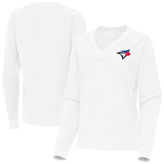 Toronto Blue Jays Antigua Women's Varsity Tri-Blend V-Neck Long Sleeve T-Shirt Online