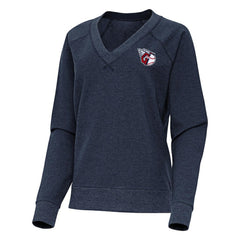 Cleveland Guardians Antigua Women's Varsity Tri-Blend V-Neck Long Sleeve T-Shirt Online