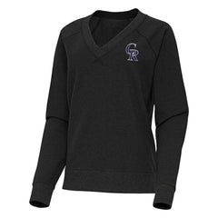 Colorado Rockies Antigua Women's Varsity Tri-Blend V-Neck Long Sleeve T-Shirt Discount