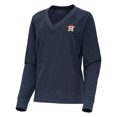 Houston Astros Antigua Women's Varsity Tri-Blend V-Neck Long Sleeve T-Shirt for sale