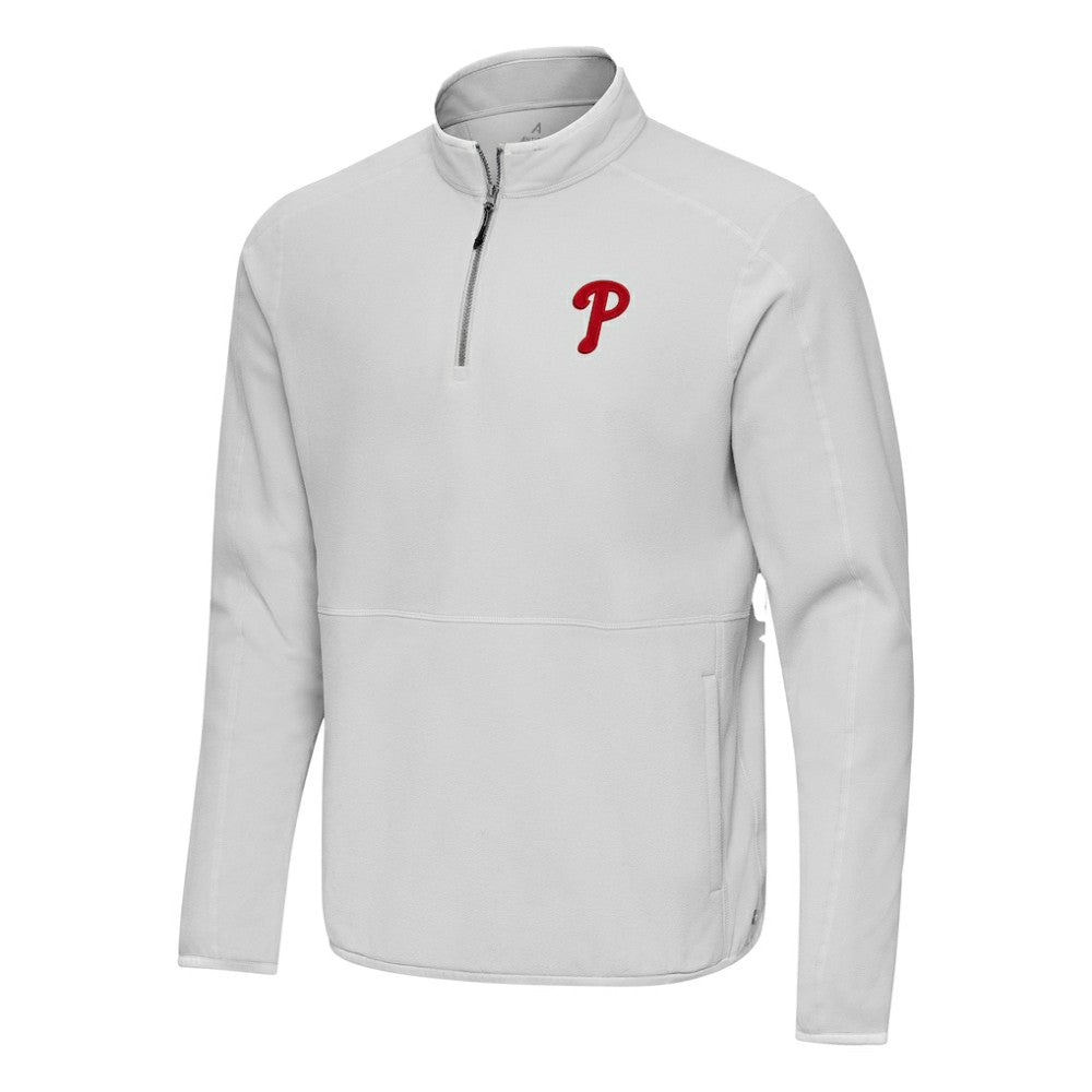 Philadelphia Phillies Antigua Step Up Quarter-Zip Pullover for sale