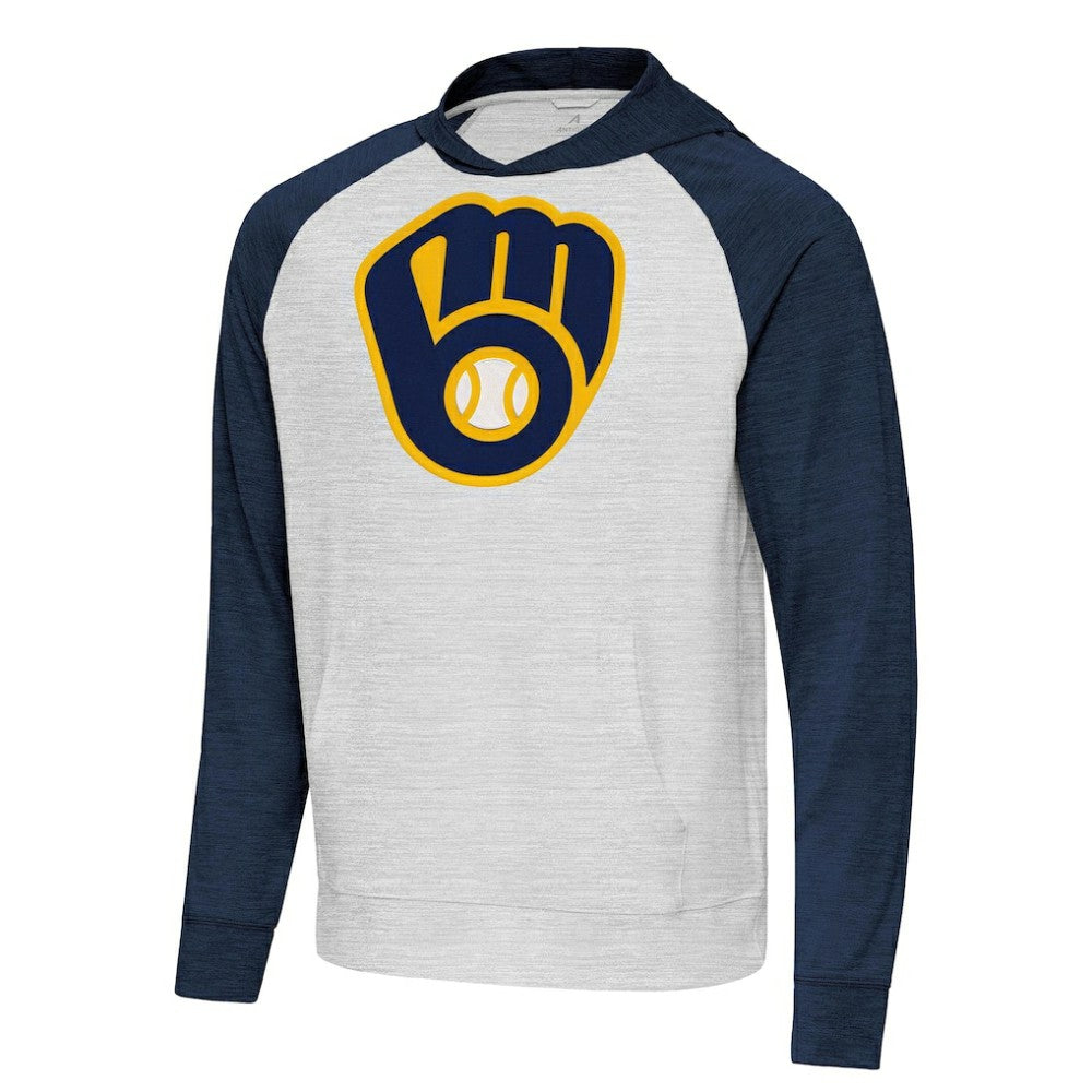 Milwaukee Brewers Antigua Urgent Pullover Hoodie Near Me
