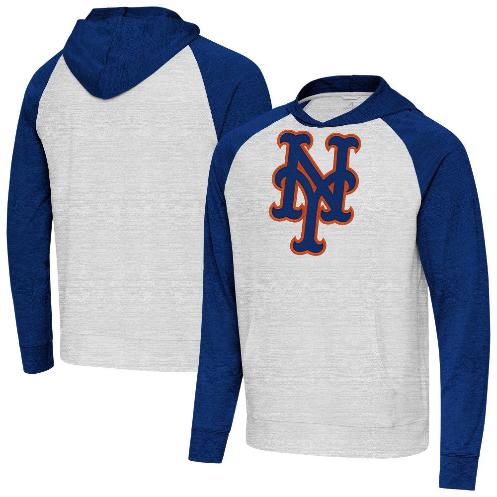 New York Mets Antigua Urgent Pullover Hoodie for sale