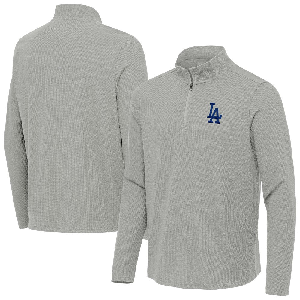 Los Angeles Dodgers Antigua Sync Tri-Blend Quarter-Zip Pullover for sale