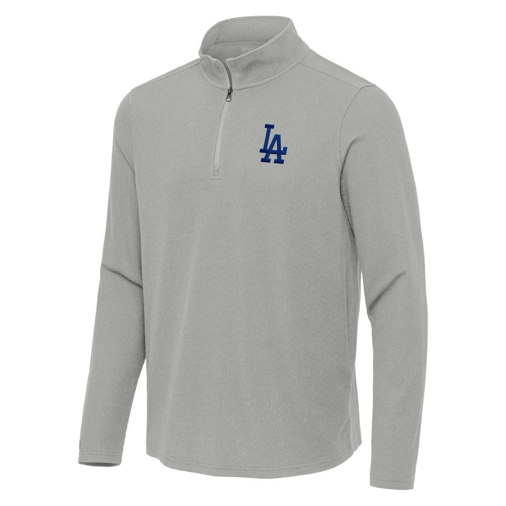 Los Angeles Dodgers Antigua Sync Tri-Blend Quarter-Zip Pullover for sale