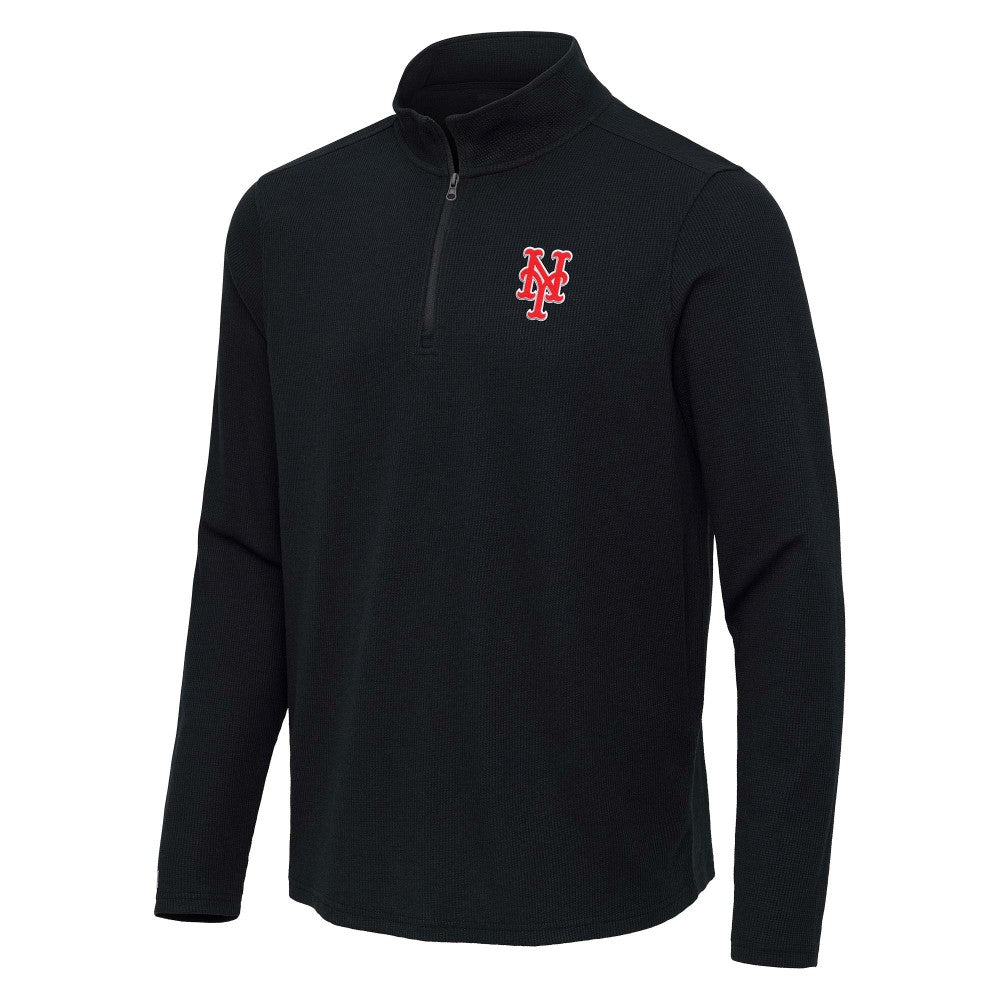 New York Mets Antigua Sync Tri-Blend Quarter-Zip Pullover Near Me