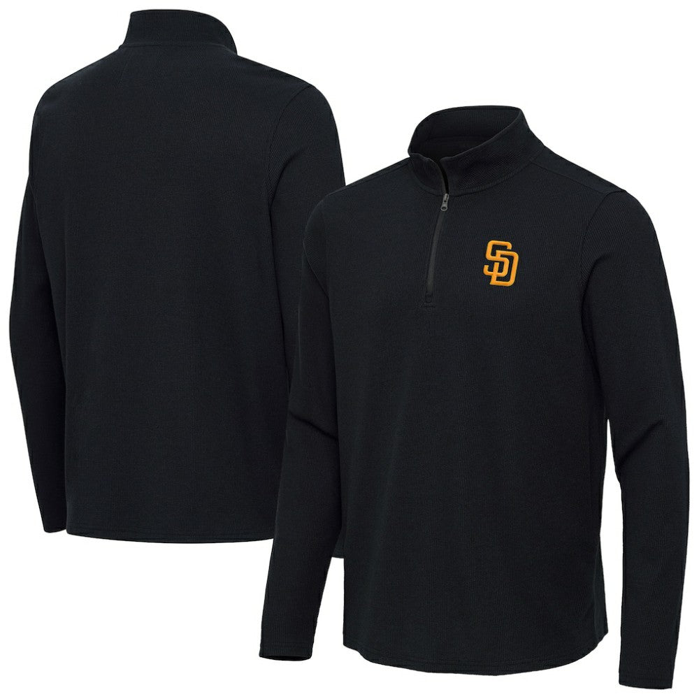 San Diego Padres Antigua Sync Tri-Blend Quarter-Zip Pullover Online