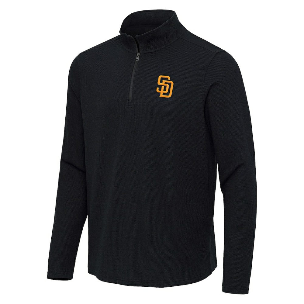 San Diego Padres Antigua Sync Tri-Blend Quarter-Zip Pullover Online