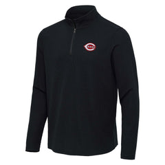 Cincinnati Reds Antigua Sync Tri-Blend Quarter-Zip Pullover Online