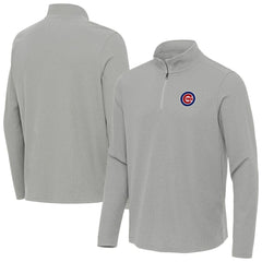 Chicago Cubs Antigua Sync Tri-Blend Quarter-Zip Pullover Online